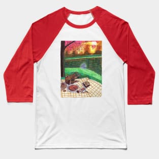 Picnic by the River Baseball T-Shirt